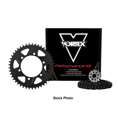 Vortex Racing V3 2.0 Chain and Sprocket Kit 3660-16,435CS-45,525SX3-116- Black