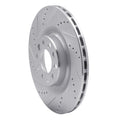 DFC 17-25 Alfa Romeo STELVIO Rear Left Drilled & Slotted Silver Brake Rotor