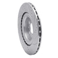 DFC 17-25 Alfa Romeo STELVIO Rear Left Drilled & Slotted Silver Brake Rotor