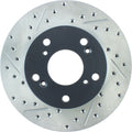 R1 71-97 Dodge B3500 / B2500 Front Right Drilled & Slotted Black Brake Rotor