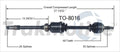NEW CV AXLE