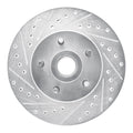 DFC 74-80 Ford Maverick Front Left Drilled & Slotted Silver Brake Rotor