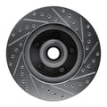 DFC 74-80 Ford Maverick Front Left Drilled & Slotted Silver Brake Rotor