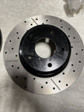 DBA 05-06 Pontiac GTO Front Street Series Drilled & Slotted Rotor w/Gold Hat
