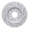 DFC 08-16 Chrysler Town & Country Front Left Drilled & Slotted Geoperformance Rotor