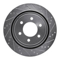 R1 Concepts Brake Rotor Drilled and Slotted Silver Fits Ford F-150
