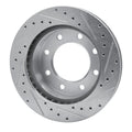 DFC 99-20 Cadillac DeVille Front Left Drilled & Slotted Silver Brake Rotor
