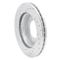 DFC 01-04 Honda Passport Front Right Drilled & Slotted Silver Brake Rotor