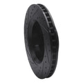 R1 07-12 Dodge Nitro Front Right Drilled & Slotted Black Brake Rotor
