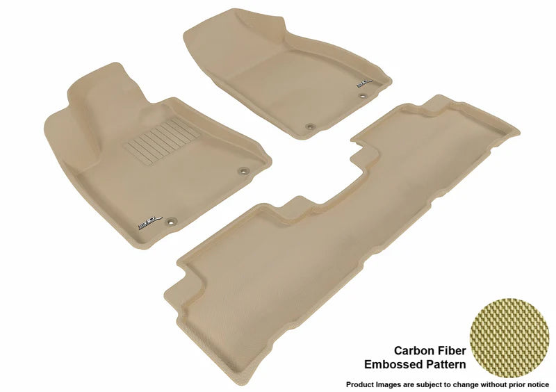 3D KAGU FLOOR MAT 2 ROW SET TAN