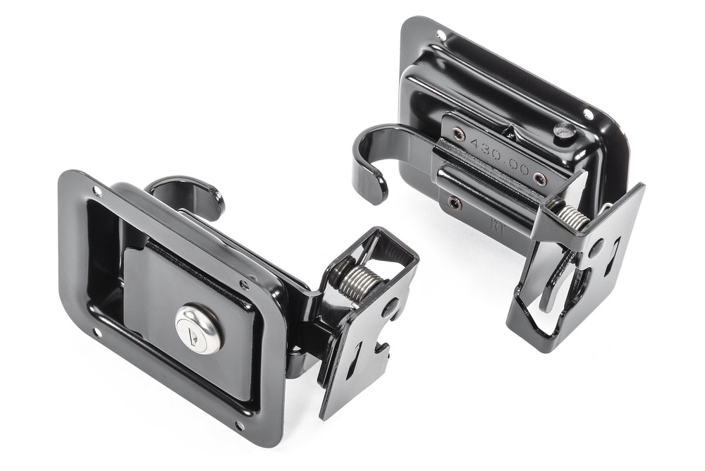 Jeep 1987-1995 Wrangler YJ; NOTE Includes set of two Paddle Handle latches and hardware