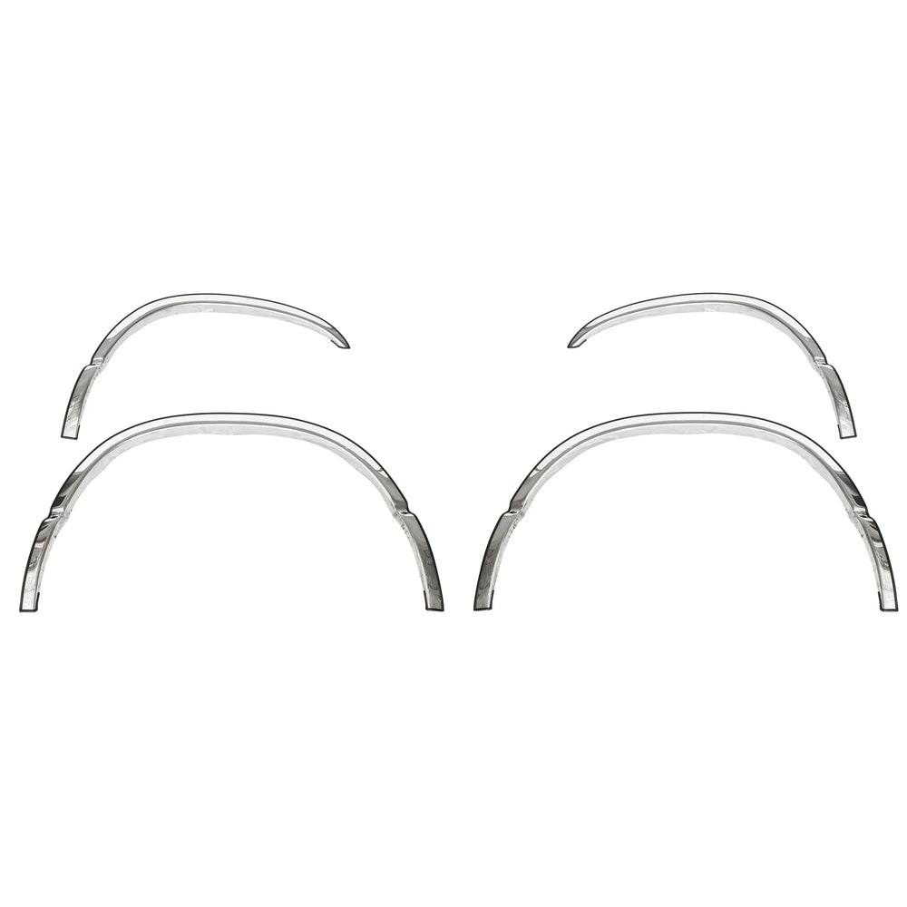 1013 RAM 2500/3500 HEAVY DUTY 4DR 2FTFT WIDE STAINLESS STEEL FENDER TRIM 4 PCSFULL FIT