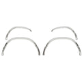 1013 RAM 2500/3500 HEAVY DUTY 4DR 2FTFT WIDE STAINLESS STEEL FENDER TRIM 4 PCSFULL FIT