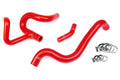 HPS Performance Reinforced Red Silicone Radiator Hose Kit Coolant for Dodge 12-16 Dart 1.4T Turbo