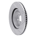 DFC 07-23 Lexus LS460 Front Left Drilled & Slotted Silver Brake Rotor