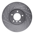 R1 07-21 BMW 228I Front Right Drilled & Slotted Silver Brake Rotor