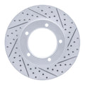 R1 98-07 Lexus Lx470 Front Right Drilled & Slotted Geoperformance Rotor
