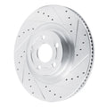 DFC 22-25 Ford Maverick Front Right Drilled & Slotted Silver Brake Rotor