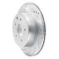 DFC 02-06 Infiniti M45 Rear Left Drilled & Slotted Silver Brake Rotor