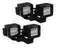 XE Center Hood Light Mounts Several 3 Inch Cube LED Lights to hood Textured Black 2018-2026 Jeep Wrangler JL 2020-2025 Jeep Gladiator Go Rhino