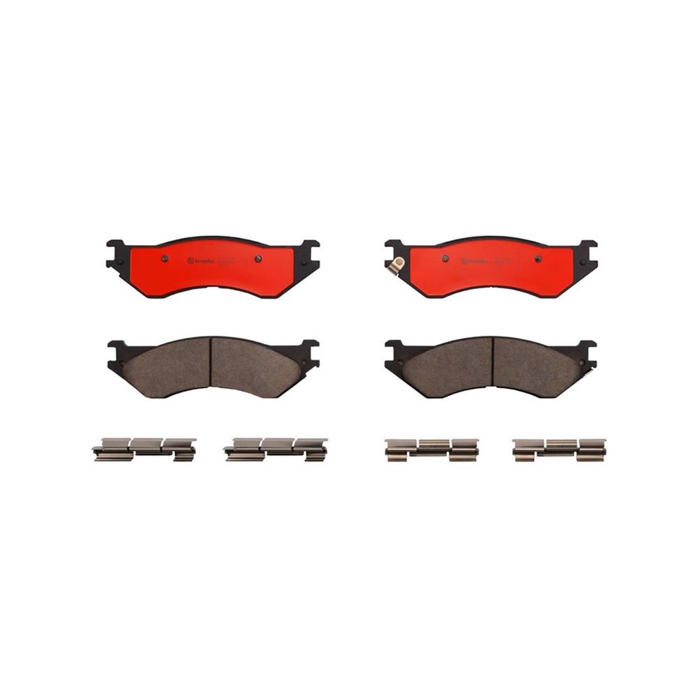 Brembo 04-08 Dodge Ram 1500/03-08 Ram 2500/Ram 3500 Rear Premium NAO Ceramic OE Equivalent Pad