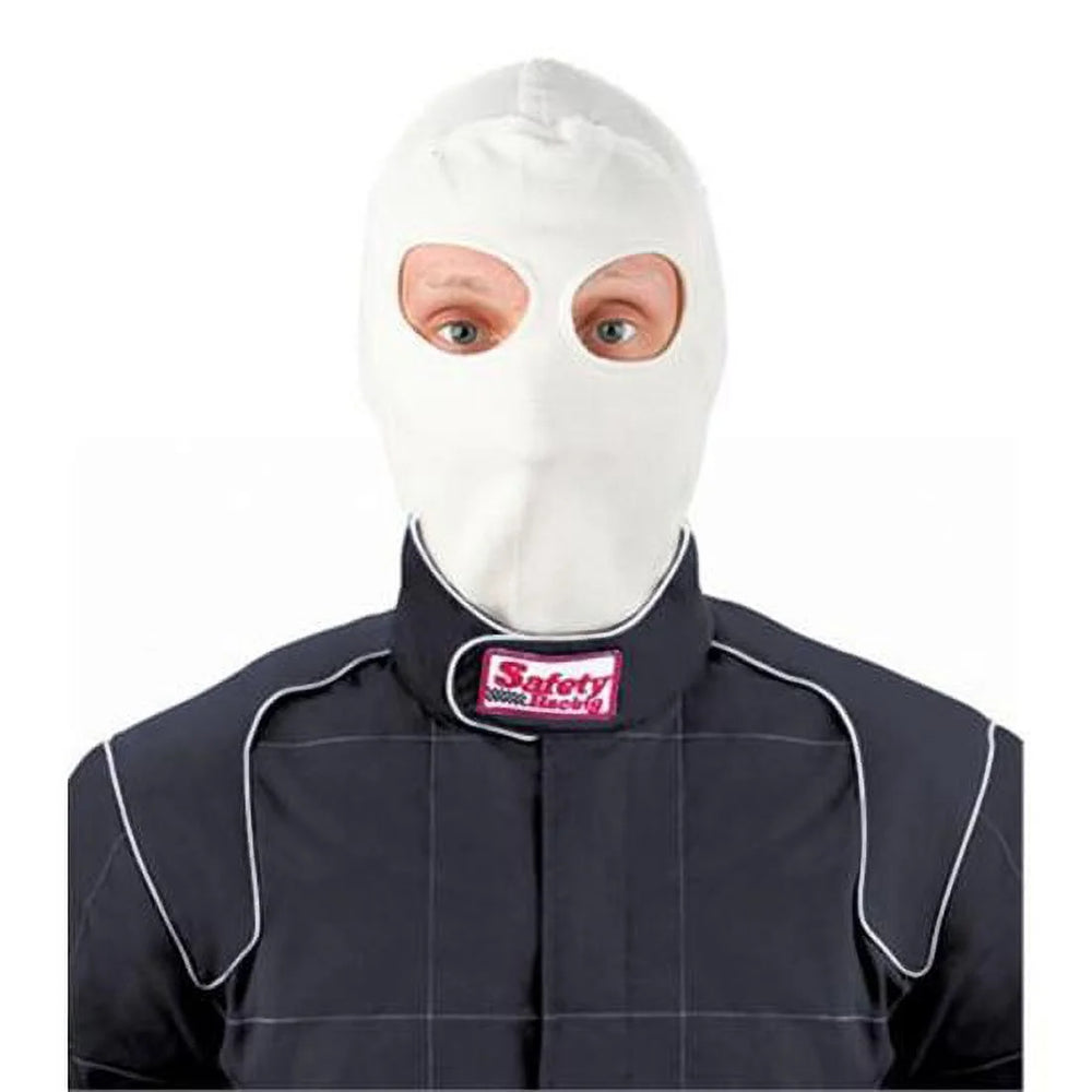 NOMEX HEADSOCK DUAL EYE WHT