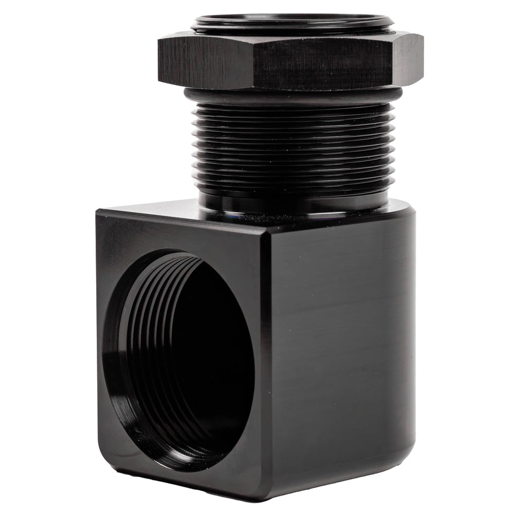 Adapter Radiator Outlet 90-Deg AN-20 M-F