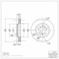 DFC 06-16 Buick Lucerne Front GeoSPEC Coated Rotor