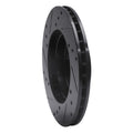 R1 98-02 Acura CL Front Right Drilled & Slotted Black Brake Rotor
