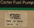CARTER fuel pump