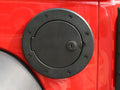 Rugged Ridge Locking Gas Cap Door Black Alum 07-18 Jeep Wrangler JK
