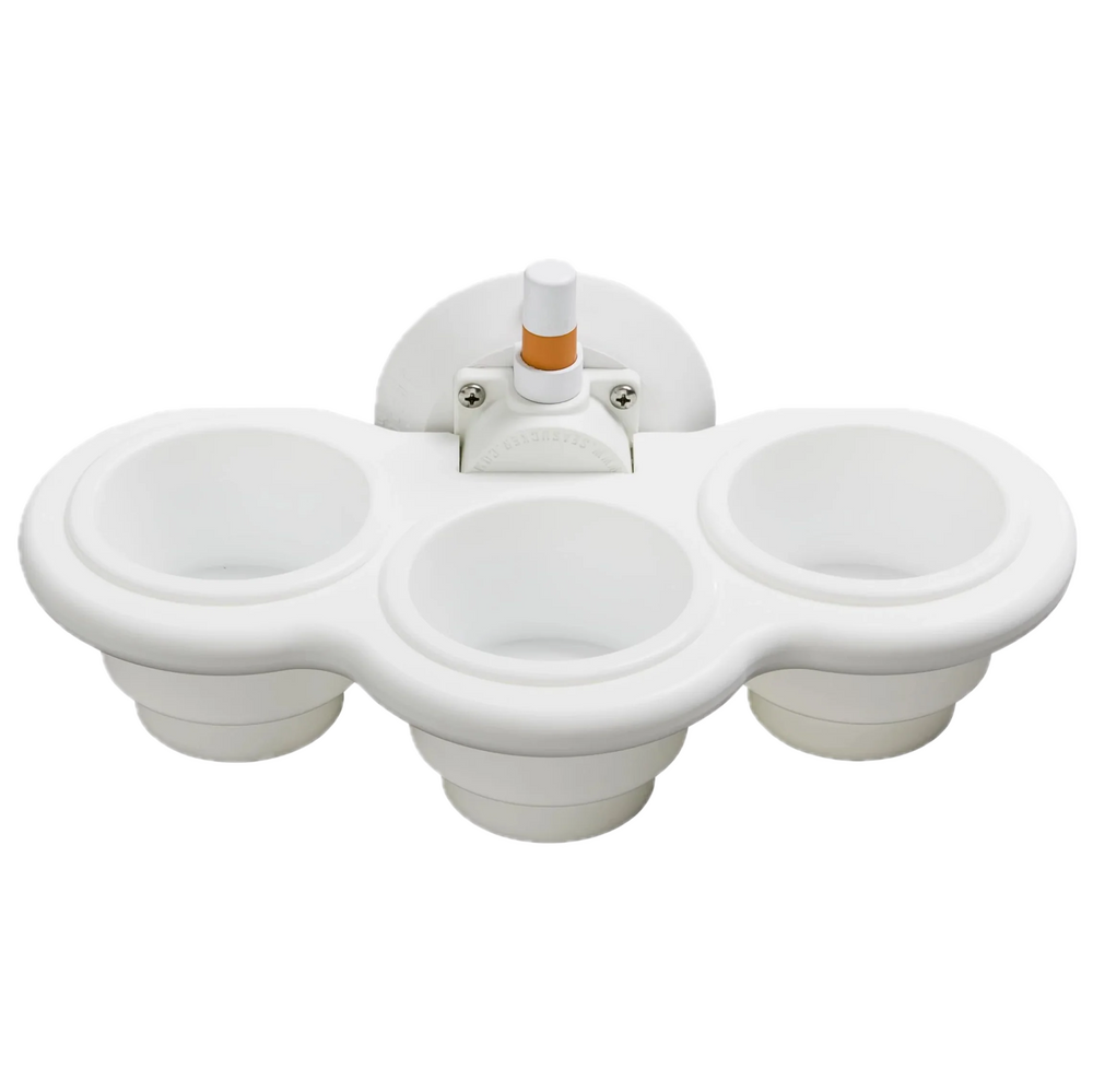 SeaSucker 3-Cup Holder Vertical Mount - White