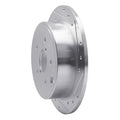 R1 2015-2021 Subaru WRX Rear Right Drilled & Slotted Silver Brake Rotor