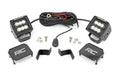 Rough Country LED Light Kit Ditch Mount 2 Black Pair Flood Ford F-150 (15-26) F-150 Lightning (22-26) 71029