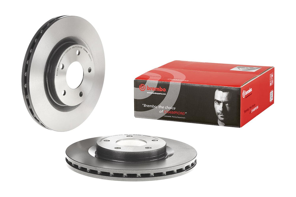 Brembo 11-14 Chrysler 200/07-17 Jeep Compass/Patriot Front Premium UV Coated OE Equivalent Rotor