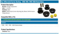 Energy Suspension 90-97 Mazda Miata Black Rear Differential Bushing Set