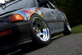 15x7 5x4.5 3.75in BS Black Rolled Wheel