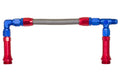 08 AN DUAL FEED CARB LINE TO FIT FST CARB(9.5 IN9.75 IN C/L4150 STYLE)RED/BLU