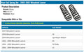 MITSUBISHI LANCER 0207 COIL SPRING SET