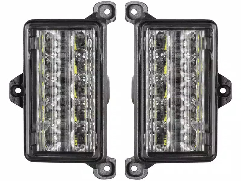 Oracle Jeep Wrangler JK Dual Function Reverse LED Modules Flush Tail Light - Amber/White