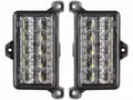 Oracle Jeep Wrangler JK Dual Function Reverse LED Modules Flush Tail Light - Amber/White