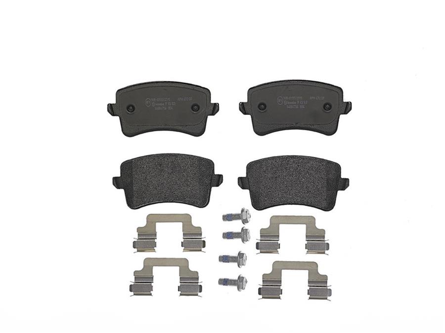 Brembo 13-17 Audi Q5/10-16 S4/2008 S5/10-17 S5/14-17 SQ5 Rear Premium Low-Met OE Equivalent Pad