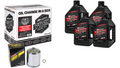 Maxima V-Twin Quick Change Kit Synthetic w/Chrome Filter Twin Cam