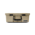 D-CO CASE SIXER 16 (INC ONE D-CO TRAY) TAN WITH BLACK LATCHES