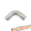 Vibrant 3.5in O.D. T304 SS 90 Deg Mandrel Bend 6in x 6in Leg Lengths (3.5in Centerline Radius)