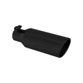 MBRP Universal Tip 4in O.D. Angled Rolled End 2.5in inlet 12in length Black