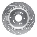 DFC 05-18 Acura RDX Rear Left Drilled & Slotted Silver Brake Rotor