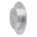 DFC 05-18 Acura RDX Rear Left Drilled & Slotted Silver Brake Rotor