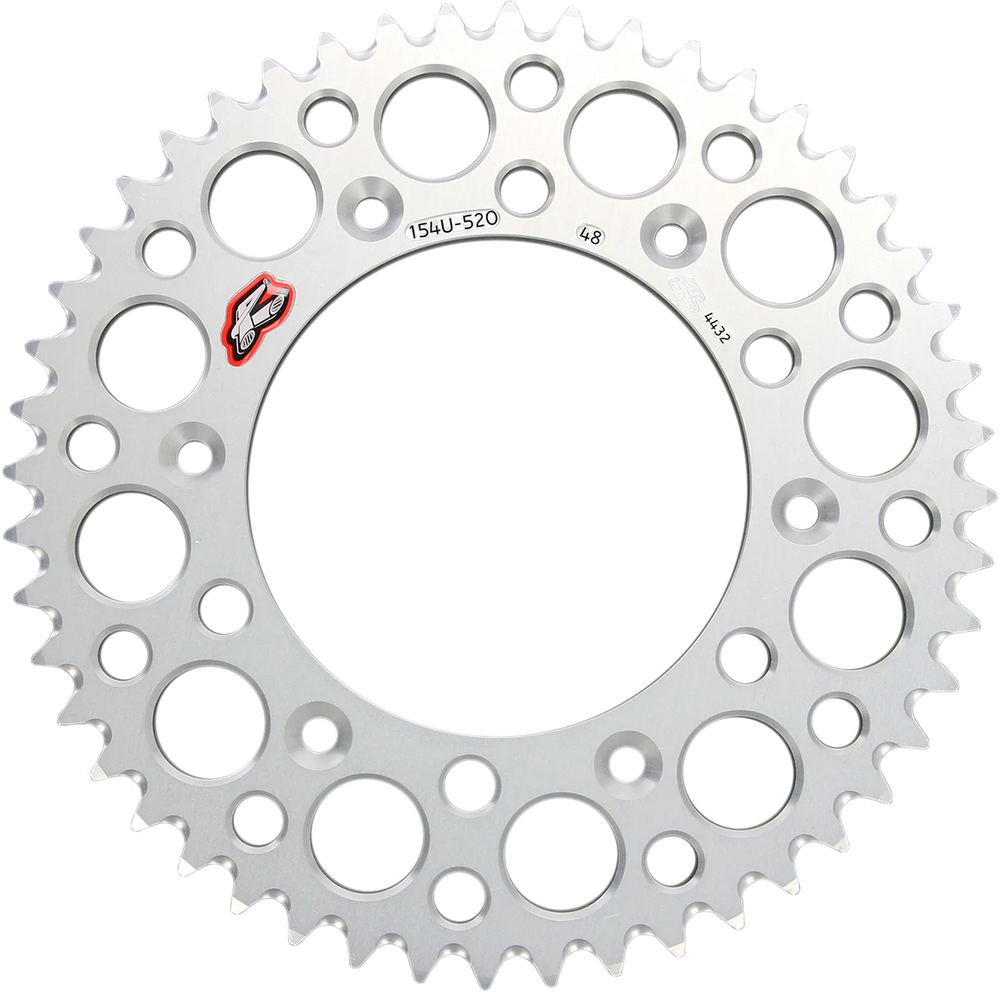 Renthal 96-18 Honda CR250R/CRF150-450R/X/XR 250R/650R Rear Grooved Sprocket - Sil 520-48P Teeth
