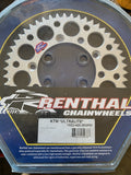 Renthal 03-10 KTM 65 SX Rear Grooved Sprocket- Silver 420-50P Teeth